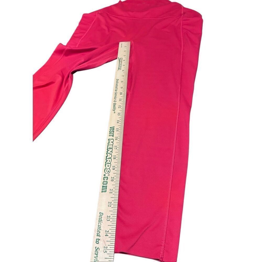 All in Motion Leggings Size XL Red Dual Pockets 7/8 Yoga Pants - Picture 7 of 8